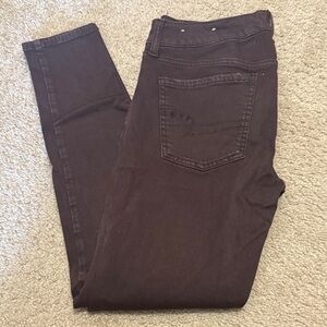 Burgundy Skinny Jeans